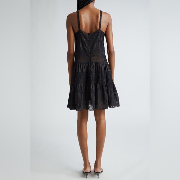 NWT Zimmermann Halliday Tiered Lace Trim Dress 2 US8 - Picture 5 of 17